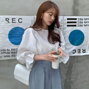 ルーズフレアスリーブシャツ