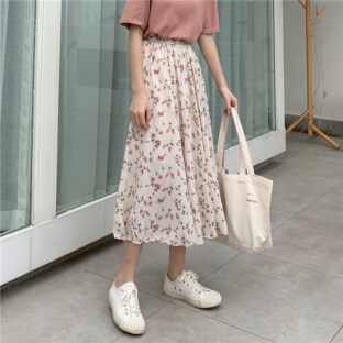 フローラルロングスカート