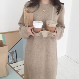 ストレートロングワンピース