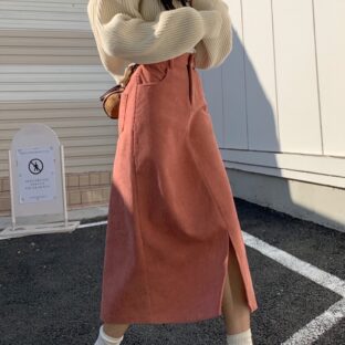 レトロコーデュロイスカート