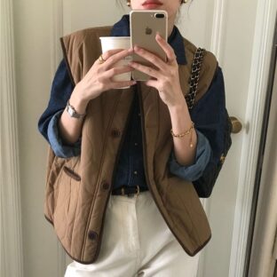 レトロオールマッチラムウールベスト