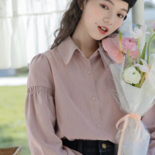 ピンクデザインシャツ