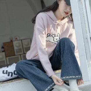 ハイウエストジーンズパンツ